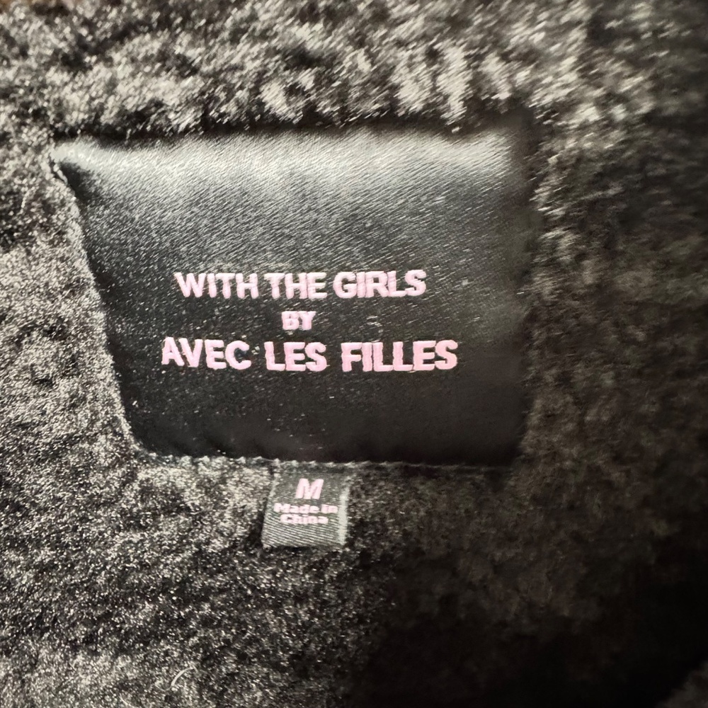 Avec Les Filles Black Pea Coat - Picture 5 of 9